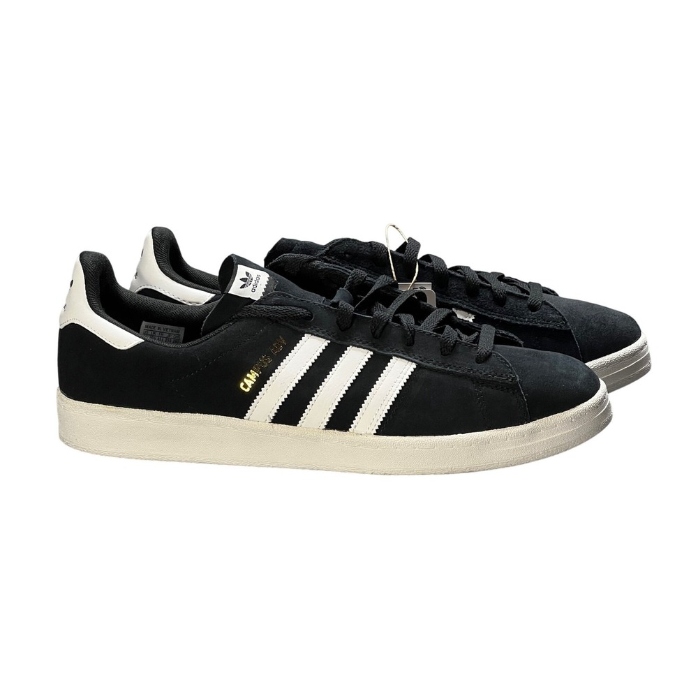 NIB Adidas Campus ADV Men's 11 Skateboarding Shoes Black White B22716 Originals